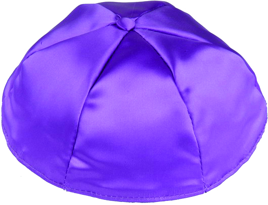 Medium Purple Satin Kippah